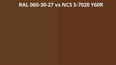 Ral 060 30 27 Vs Ncs S 7020 Y60r Ral Colour Chart Uk