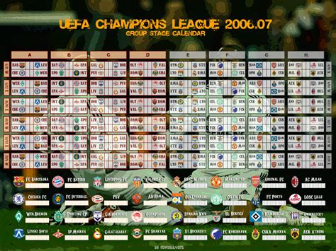 Champions League Calendar by Foxysilvers on DeviantArt