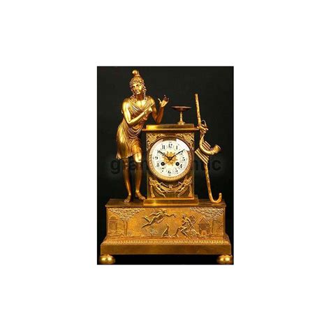 Antiguo Reloj Franc S En Bronce Dorado