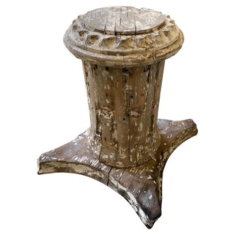 Antique Style Column Wood Pedestal Plinth For Sale At 1stdibs