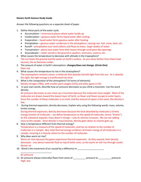 Earth Science Physical Setting Study Guide Everything You Need To Know