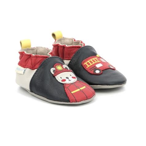 Robeez Chaussons Fireman Plg Marine Marine Cdiscount Chaussures