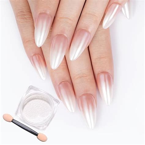 Amazon Prettydiva Doughnut Nail Powder White Nail Powder Chrome