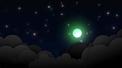 Night Sky Animation Stock Video Footage for Free Download