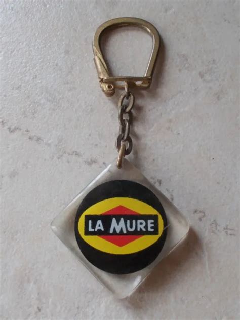 ANCIEN PORTE CLEFS clés vintage huile LA MURE Garage Petroliana 1960s