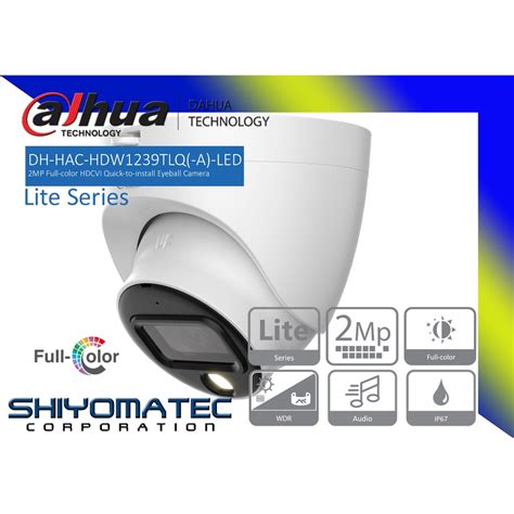 DAHUA DH HAC HDW1239TLQN LED 2MP Full Color HDCVI Quick To Install