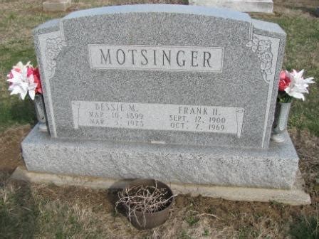 Frank Herman Motsinger 1900 1969 Find A Grave Memorial