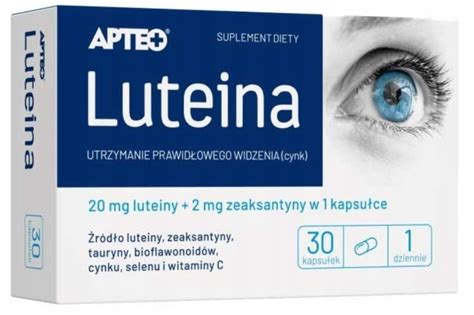 Suplement Synoptis Pharma Apteo Luteina 30 kapsułek 14696868347