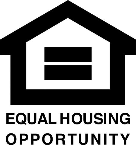 Equal Opportunity Fair Housing Vinyl Decal 4x4 Black