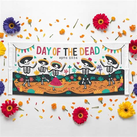 Day Of The Dead Banner Design | Premium AI-generated image