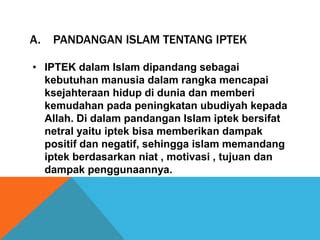 IPTEK DAN ISLAM Ppt