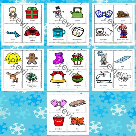 Winter Flashcards Describing By Talking About Talking Speech Therapy