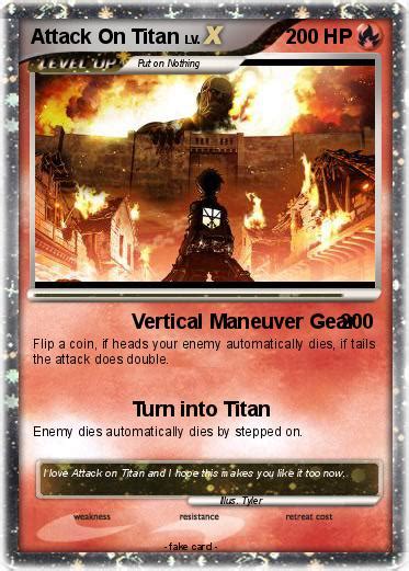 Pokémon Attack On Titan 6 6 Vertical Maneuver Gear My Pokemon Card