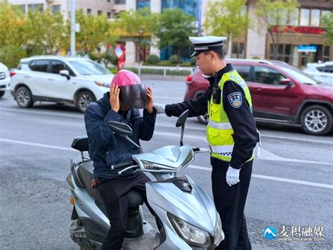 麦积区：开展未佩戴头盔违法行为整治营造安全畅通道路交通环境 天水在线