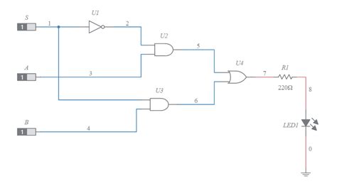 Circuito Logico Para Seleccion De Alarmas Multisim Live