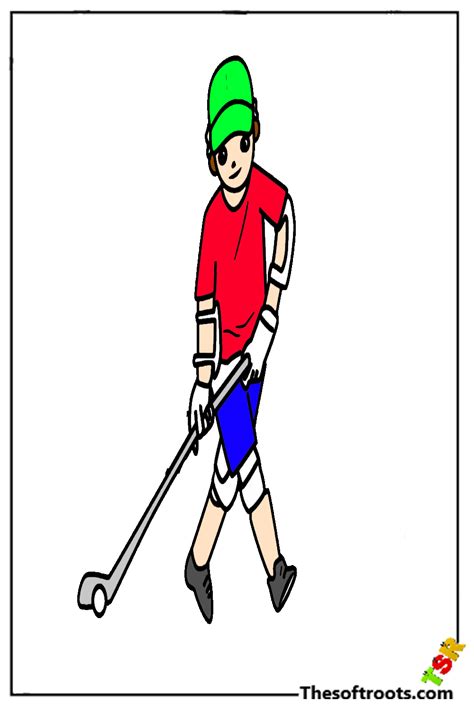 How to Draw Hockey Player Drawing