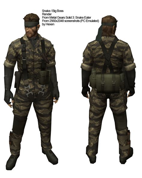 Metal Gear Solid 3 Naked Snakebig Boss Cosplay Guide Metal Gear Solid