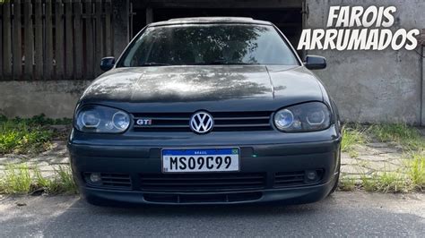 Alterei Os Far Is Do Meu Golf Gti Youtube