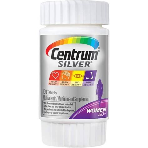 Centrum Silver Mujeres Suplemento Multivitam Nico Tabletas