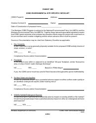 Montana Cdbg Environmental Site Specific Checklist Fill Out Sign