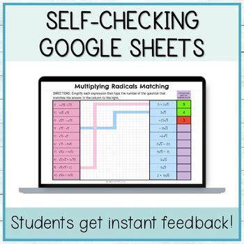 Multiplying Square Roots Digital And Print Activity By Algebra With Ms B