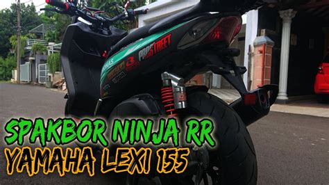 Pasang Spakbor Ninja Rr Di Yamaha Lexi Youtube