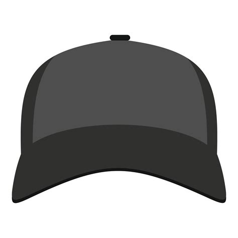 Baseball hat in front icon, flat style. 14497915 Vector Art at Vecteezy