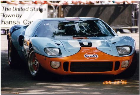 1968 & 1969 Le Mans Winner. Gulf Ford GT40 MK1 Sportscar. Goodwood ...