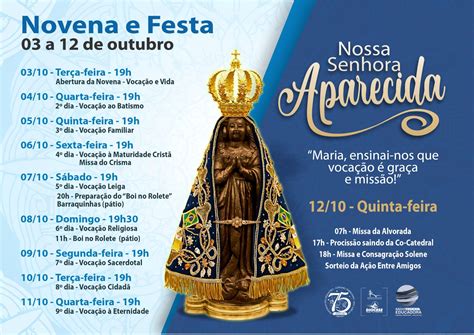 Novena e Festa de Nossa Senhora Aparecida Paróquia São Sebastião