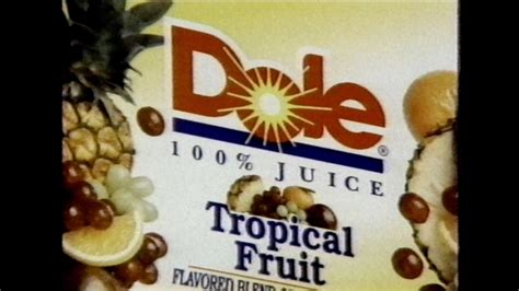 Dole Tropical Fruit Juice Commercial 1993 Youtube