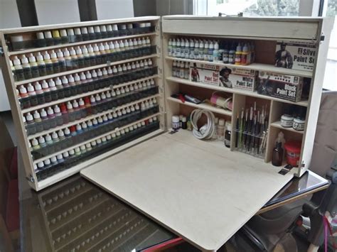 basisminiatoure | Hobby room, Painting station, Paint storage