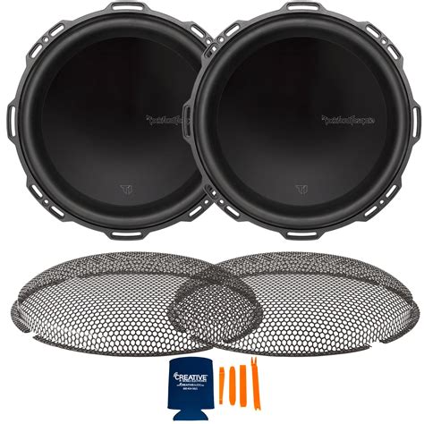 Rockford Fosgate 2 T1D412 Power Series T1 12 Dual 4 Ohm Subs And 2