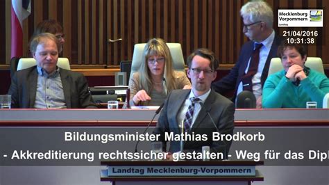 Weg F R Diplom Freimachen Bildungsminister Mathias Brodkorb Part I