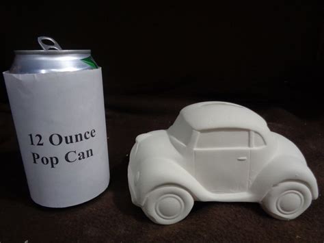 Ceramic Bisque Car Bank With Stopper Ready To Paint E544 Etsy