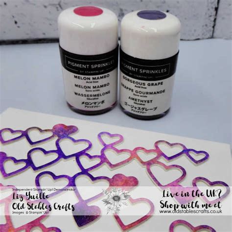 Top Tip Tuesday Pigment Sprinkles Meet Heat Embossing With Water