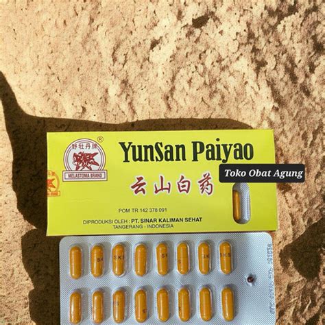 Jual Yunsan Paiyao 16 Kapsul Kotak Obat Luka Dalam Bengkak Wasir