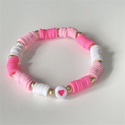 Cupids Love Etsy Canada In Clay Bead Necklace Preppy