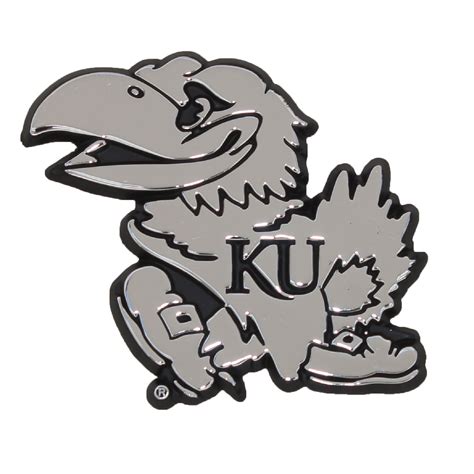 Jayhawk Chrome Car Emblem