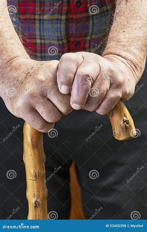 Hands And Stick Stock Photo Image Of Closeup Human 53455398