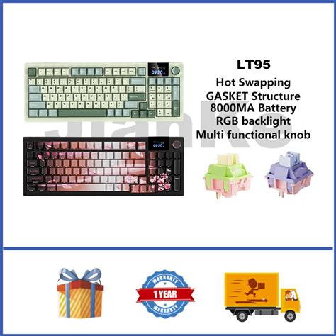 Langtu Lt Wireless Mechanical Keyboard Hot Swappable Rgb Gasket Custom Gaming Keyboard