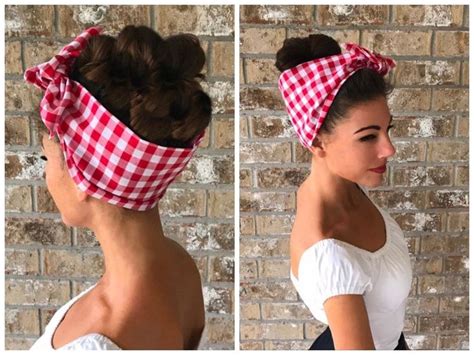 Extra Wide Miranda Retro Hair Wrap Head Scarf Self Tie Etsy Retro