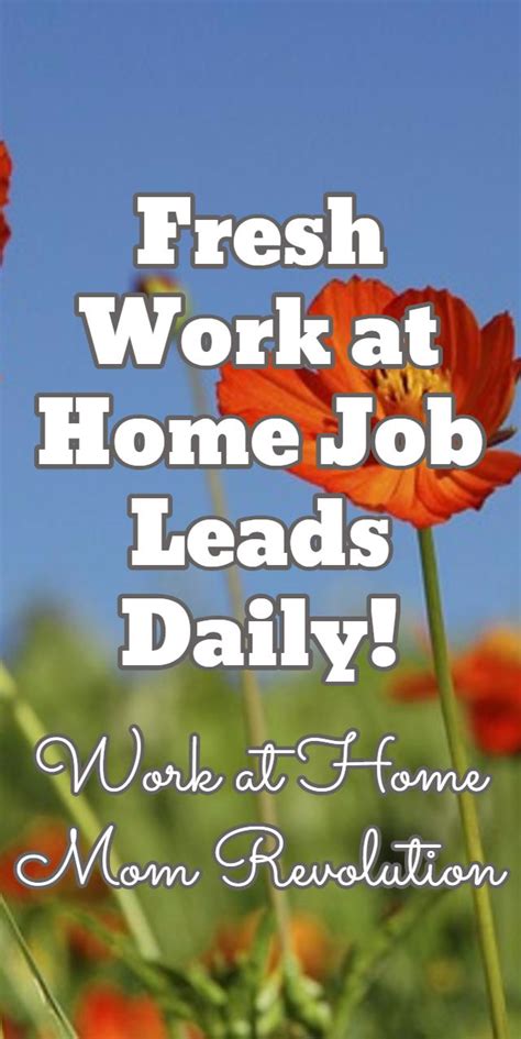 Work At Home Mom Revolution Work At Home Jobs For Moms Work From Home Moms Work From Home