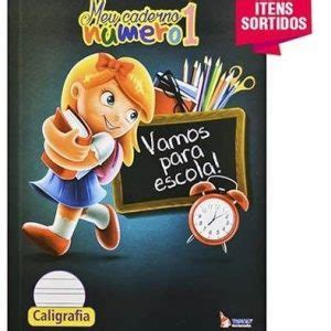 Caderno De Caligrafia Brochura Capa Dura Numero 1 40Fls Tamoio 2110