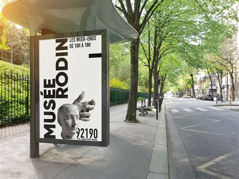 Poster Affiches Mus E Rodin Museum Poster Behance