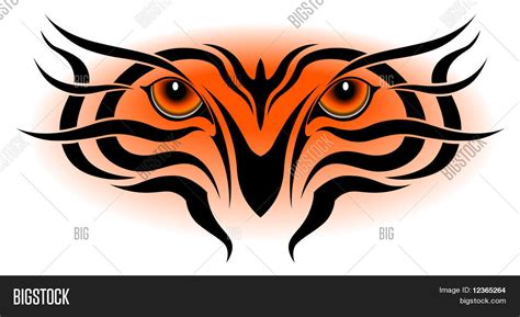 Tiger Eyes, Tribal Vector & Photo (Free Trial) | Bigstock