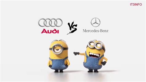 Audi Vs Mercedes Minions Style Funny Youtube