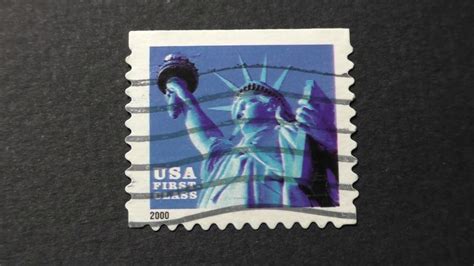 Postage Stamp Usa First Class Statue Of Liberty 2000 Youtube