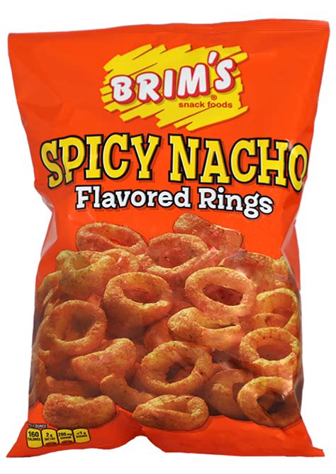 Spicy Nacho Rings Brims Snack Foods