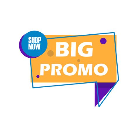 big promo label element vector design 21685489 Vector Art at Vecteezy