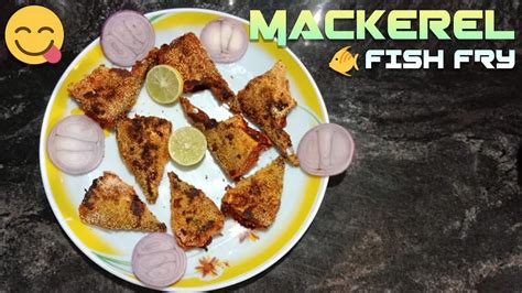 How To Make Crispy Mackerel Fish Fry Masala Rawa Bangda Fry Youtube